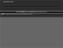 Tablet Screenshot of paranix.com